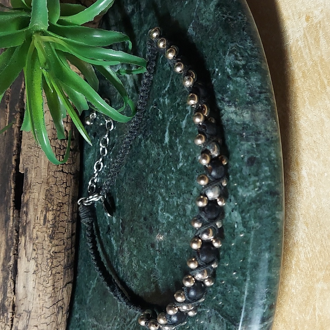 N1300 Nwt Panama Jack Adjustable Beaded Choker Necklace 8$